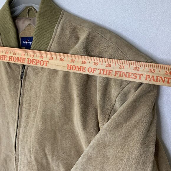 Reel Legends Men Leather Bomber Jacket Country Western Cowboy Soft Rodeo XL 100% - Picture 7 of 16